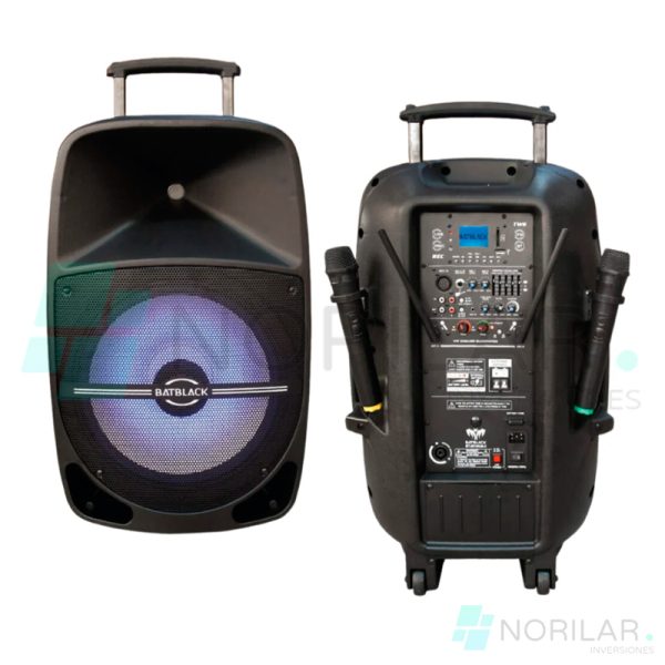 PARLANTE AMPLIFICADO 15 3000W BATBLACK BT 2815A36 3